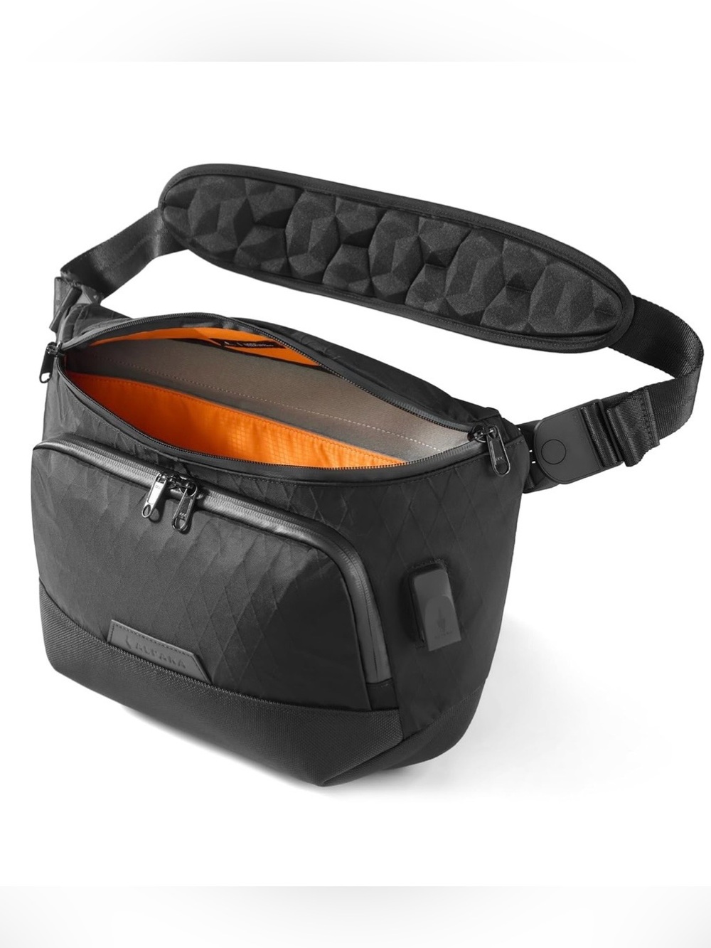 Alpaka. BRAVO SLING MAX V2. Sling Laptop Bag/Maglock/External USB Port. NWT.